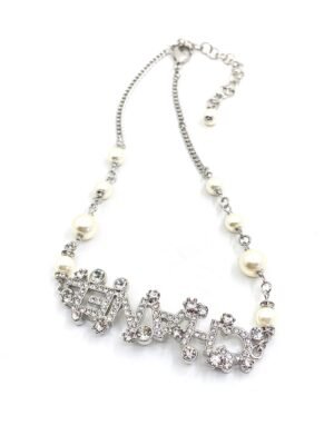 18K CC Crystals Necklace