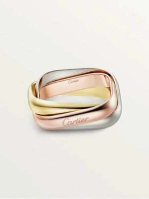 18K Trinity Cushion Ring