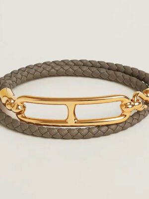 18K Roulis Double Tour Grey H Bracelet