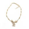 18K CC Flower Diamond Necklace