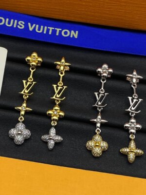 18K Louis Blossom Long Earrings