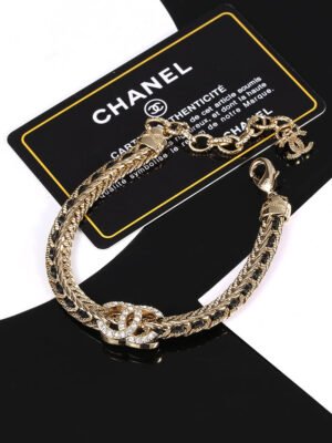 18K CC Strass Chain Bracelet