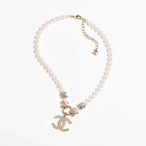18K CC Pearls Chain Necklace