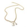18K CC No.5 Perfume Pendant Chain Necklace