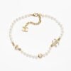 18K CC Pearl Chain Necklace