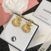 18K CC Shell Pendant Earrings