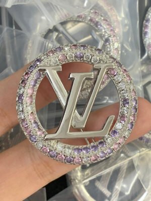 18K Louis Color Crystal Brooch