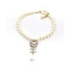 18K CC Pearls Chain Choker Necklace