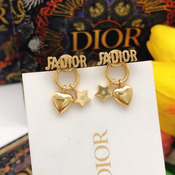 18K CD J'Adior Star Earrings