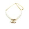 18K CC Pearls Choker Necklace