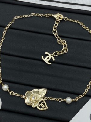 18K CC Camellia Necklace