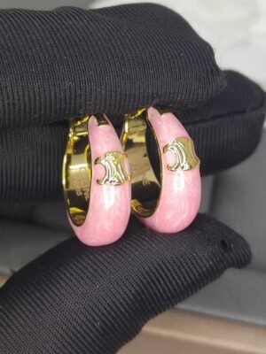 18K Coeur Pink Earrings