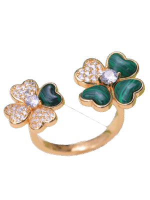 18K Cosmos Between the Finger Diamond Ring