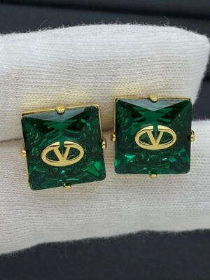18K Garavani Vlogo Color Crystal Earrings