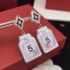 18K CC 24C Perfume Bottle Earrings
