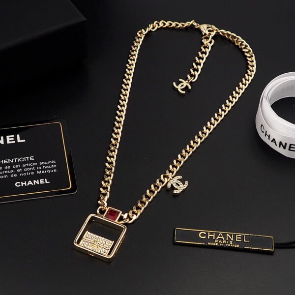18K CC Red Bag Pendant Necklace
