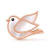 18K Lucky Animals Dove Clip Brooch