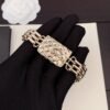 18K CC Gold Chain Bracelet