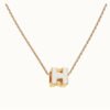 18K Cage D'H White H Necklace