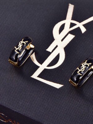 18K Saint Black Earrings