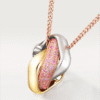 18K Trinity Pink Diamond Necklace