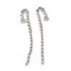 18K CC Long Crystal Earrings