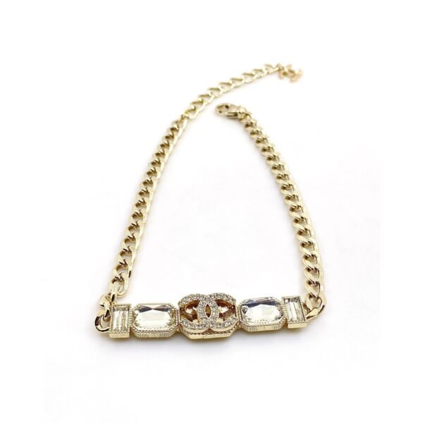 18K CC Pearls Crystals Vintage Necklace