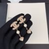 18K CC Pearl Crystals Earrings