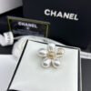 18K CC Pearls Brooch