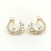18K CC Crystals Earrings