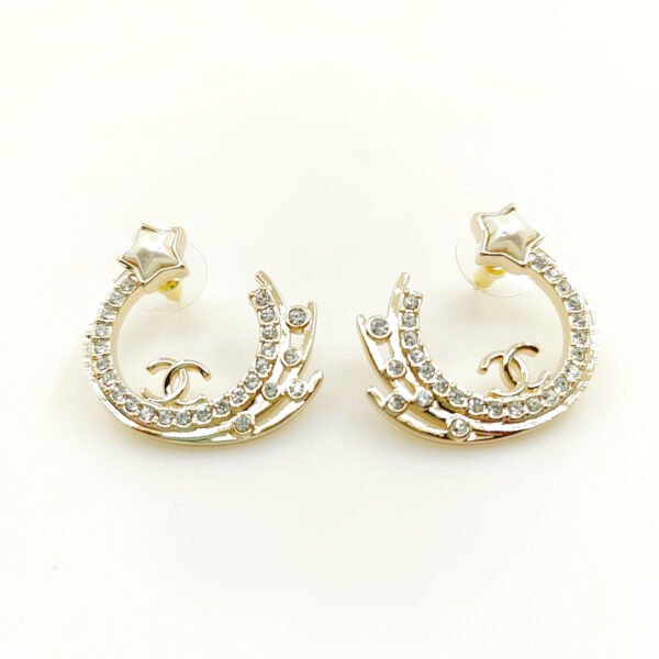 18K CC Crystals Earrings