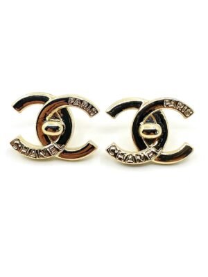 18K CC Gold Earrings