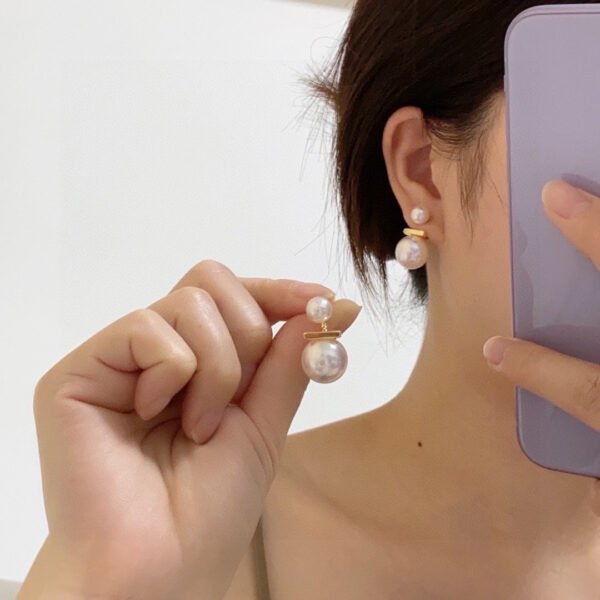 18K Triomphe Pearl Earrings