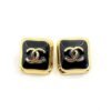 18K Square CC Earrings