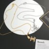 18K CC Diamond Long Necklace