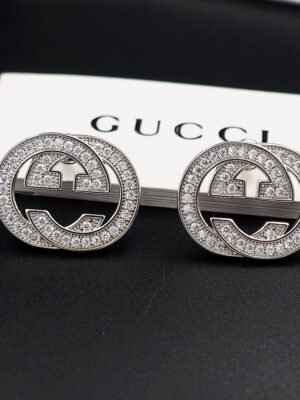18K Double G Diamonds Earrings