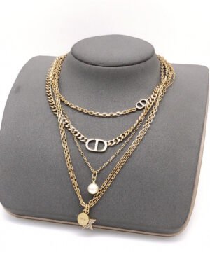 18K CD Multi Layer Necklace