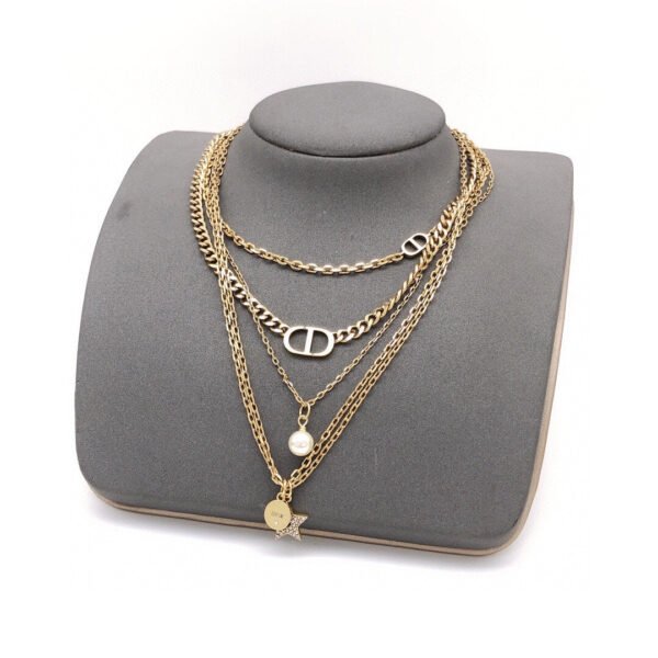 18K CD Multi Layer Necklace