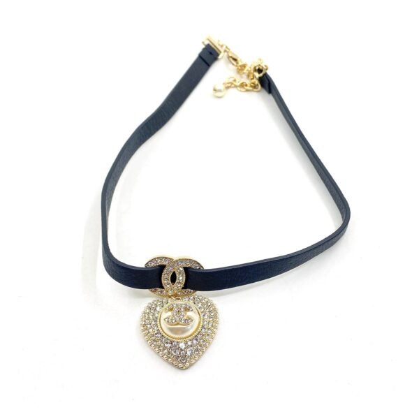 18K CC 2021 Leather Choker Necklace