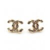 18K CC Full Crystals Earrings