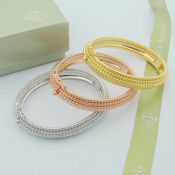 18K Perlee Pearls Five Rows Bracelet