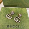18K Double G Crystal Pendant Earrings