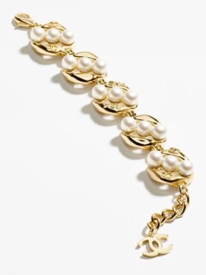 18K CC Pearl Bracelet