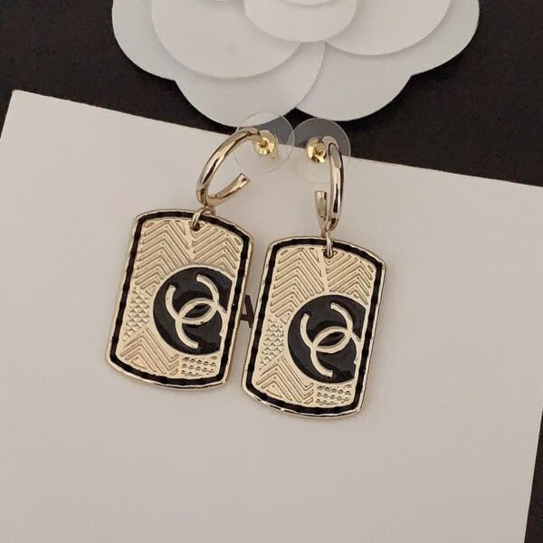 18K CC Plate Earrings