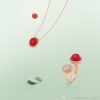18K Perl¨¦e couleurs Carnelian Necklace