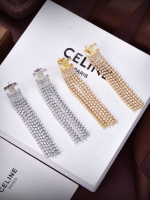 18K Triomphe Precious Tassels Earrings