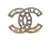 18K CC Script Diamonds Brooch