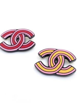 18K CC Pink Earrings