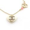 18K CC Pearl Heart Pink Necklace