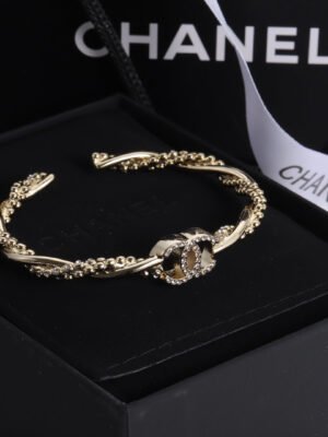 18K CC Diamond Chain Bracelet